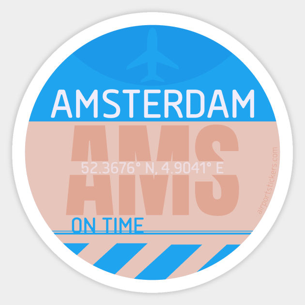 AMS Amsterdam symbol 2 Sticker by Woohoo